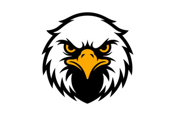 Eagle head vector illustration mascot logo design