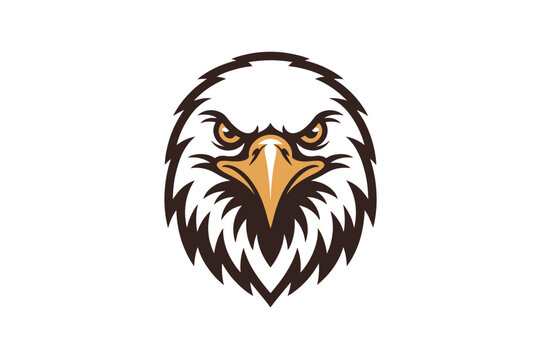 Eagle head vector illustration mascot drawing