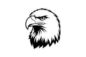 Eagle head vector illustration clip art design
