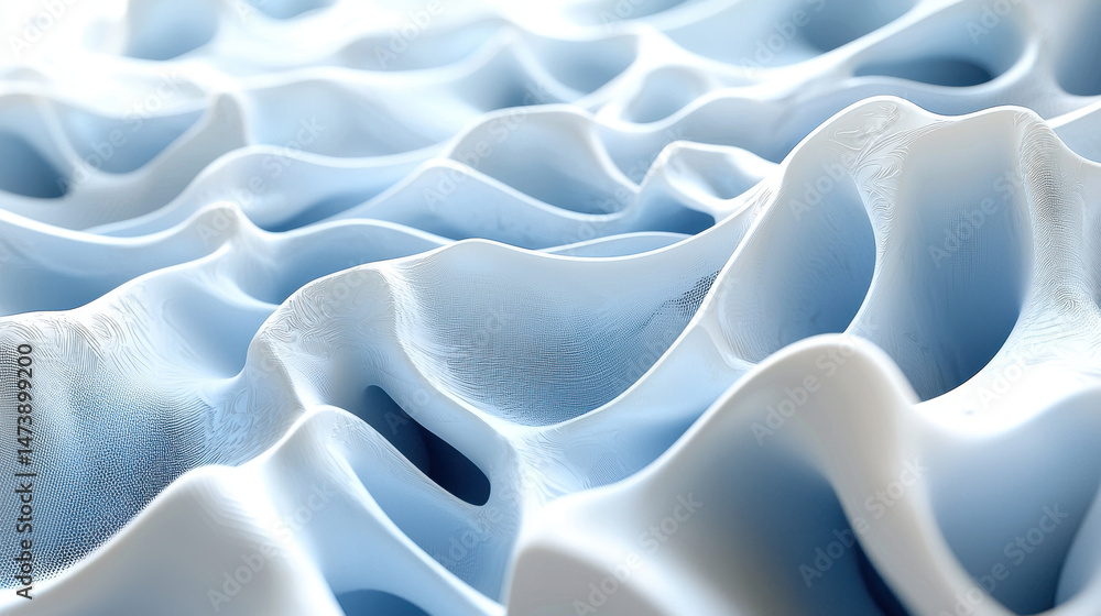 Poster a realistic and artistic 4k 3d background explores subtle side light and shadow on a soft undulating