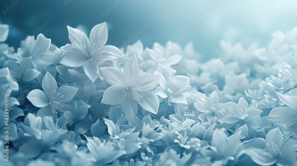 Poster a realistic 4k 3d background shows a side view of an artistic floral arrangement with delicate light