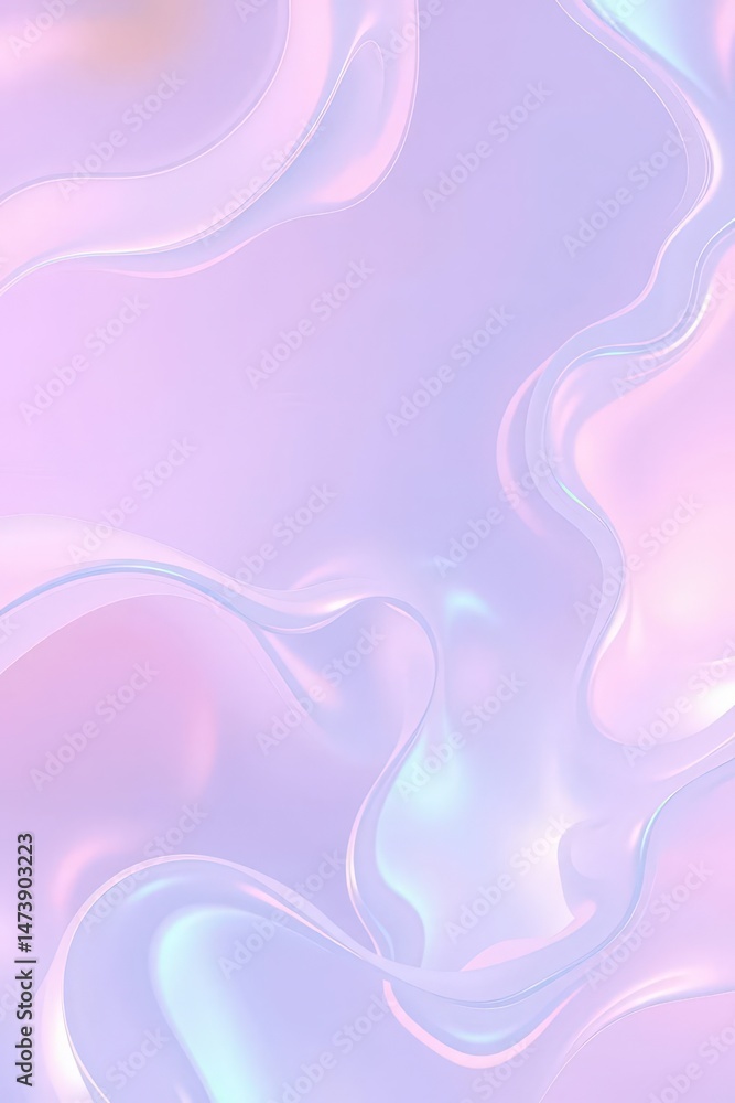 Poster soft waves of pastel colors create a dreamy and ethereal background full of enchanting swirls and ge