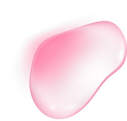 Pink water drop. Collagen and serum liquid gel texture. Cosmetic oil for beauty and skincare with moisture effect