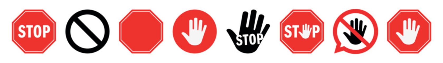 Warning icon collection