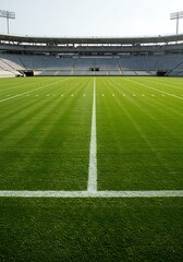 Obraz premium Green Arena's Hush AI Generated