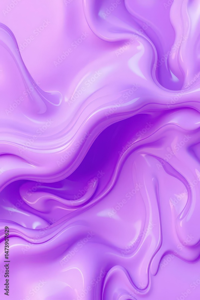 Poster swirls of shimmering lavender create a dreamy landscape in a captivating display of texture and colo