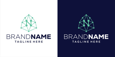 Creative Logo Letter N Molecule Technology, Design Inspiration, Vector, Illustration