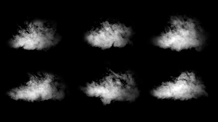black smoke with fog and vapor background isolated png effect white coffee dust smoke cloud texture transparent clear abstract with shape magic background	
