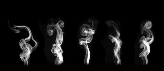 black smoke with fog and vapor background isolated png effect white coffee dust smoke cloud texture...