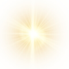 Sunny Yellow Icon  — Bright Sun, Star, and Nature Symbols for Spring, Summer, and Weather-Themed Vector Designs