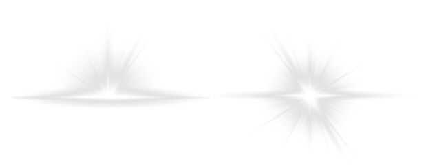 Radiant Star Light Effect — Transparent Celestial Burst with Shine, Glow, and Overlay Elements for Minimalist Night Design and Professional Visual Content