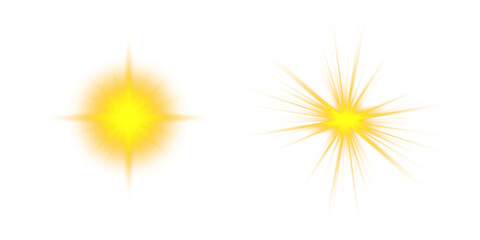 Brilliant Starburst Light Effect — Glowing Sparkles, Gold Flare, and Magical Illumination for Christmas, Celebration Designs, and Vibrant Party Decorations