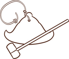 Kang Sa Dan or Moon-shaped Bell clipart