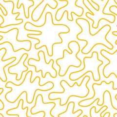 Yellow abstract seamless pattern