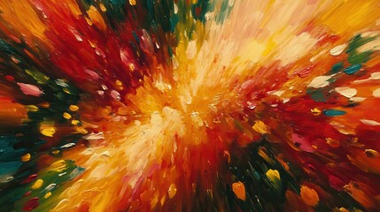 Abstract explosion of vibrant colors