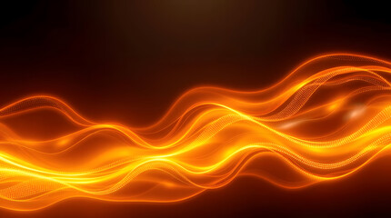 Obraz premium Molten Gold Waves – Luxury Flowing Metallic Abstracts on Black