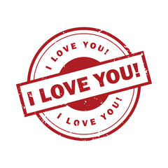 I Love You Guarantee Stamp Vector