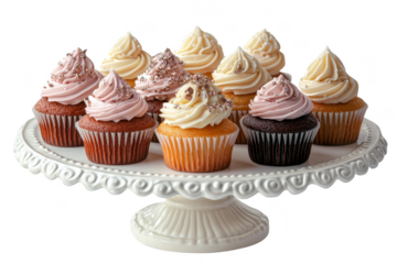 Delicious cupcake display bakery food photography indoor setting close-up sweet treats for all occasions