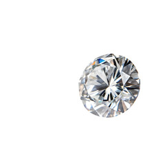 Fototapeta premium Beautiful and luxury diamond on white background