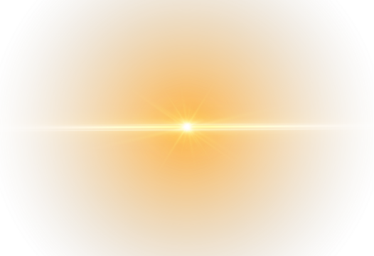 Golden Star Glow Effect — Luxurious Shine, Sunburst Rays, and Magical Light Beams for Christmas, LED Highlights, and Bright Interface or Holiday Illustrations