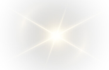 Bright sunlight PNG with star shine, space flare, and glowing flash. Use this PNG sparkle for vector light effects or cosmic scenes. A vivid PNG perfect for radiant designs.	