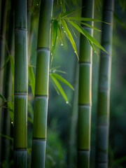 Fototapeta premium green bamboo forest