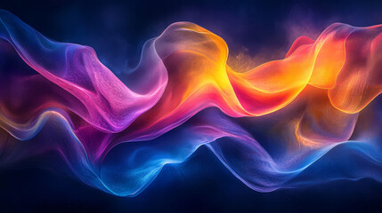 Fototapeta premium Abstract flowing colors in a dynamic design