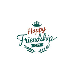 happy friendship day vector