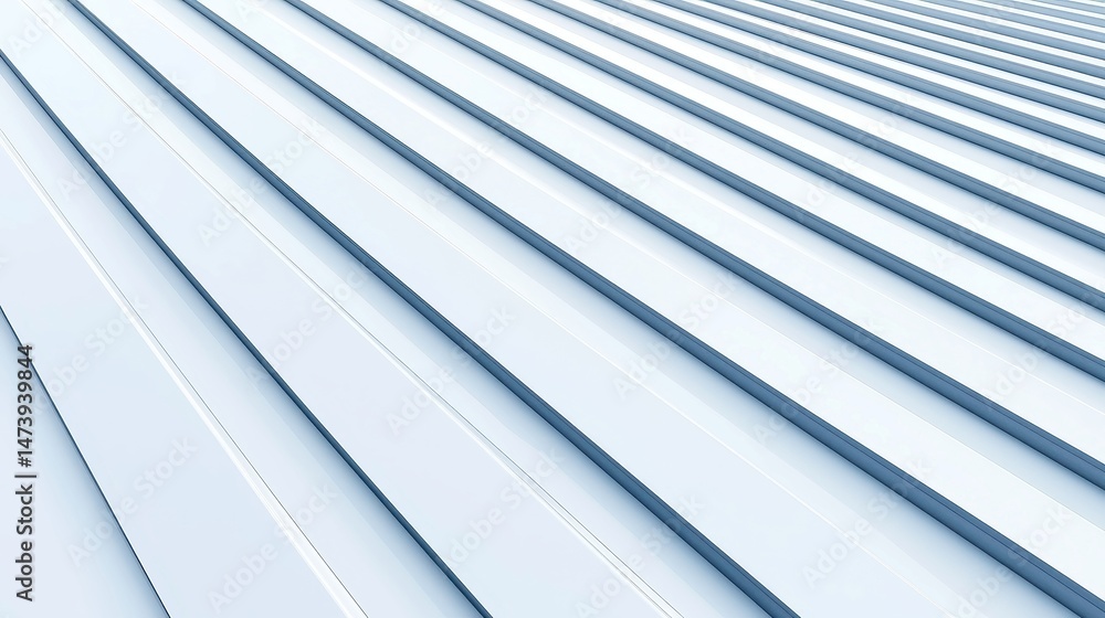 Aufkleber geometric patterns of diagonal seam lines on zinc-coated roofing, exploring intricate designs and te