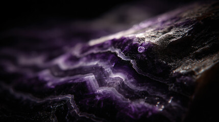An amethyst gem creates an elegant layered normal showcasing its natural dish and mineral feature article
