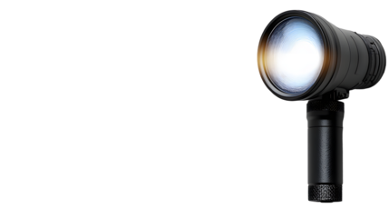 High-Resolution Image of a Professional Camera Lens with Soft Background Illumination