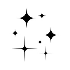 Sparkle vector icon. Shine symbol illustration. star sign or logo.