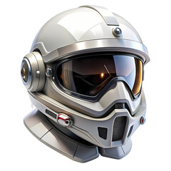 Futuristic Motorcycle Helmet HighTech Design  Safety isolated on transparent background