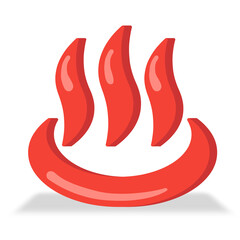 hot chili pepper vector illustration