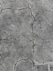 Cracked Asphalt Pavement Texture Grey Surface Detail