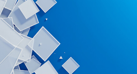 Ethereal Blue Layers Abstract Textured Background for Modern Design