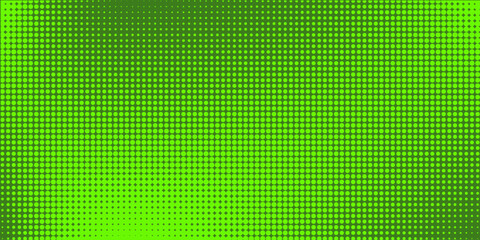 Halftone light green polka dots pattern on dark green background, minimalist abstract wall, arranged in diagonal lines, Green doted texture background. modern