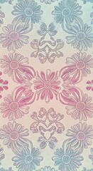 Pastel Bloom Symmetry AI Generated