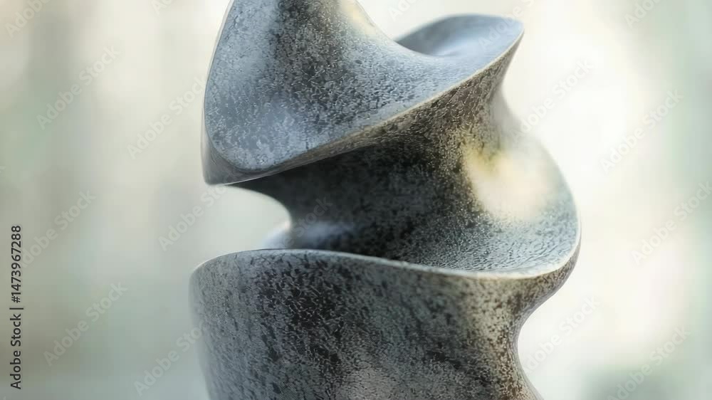 Poster close-up shot of a sculpture with blurred background