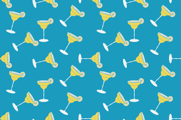 Summer pattern, Hawaii, beach, colorful, seamless vector pattern, hand drawn, suitable for printing fabric, table decoration, wall, beach shirt or even packaging.