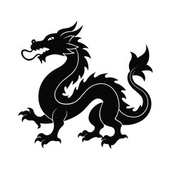 black dragon vector