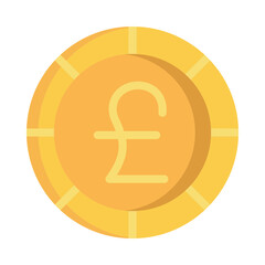 British Pound Coin Illustration