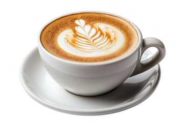 Indulging in gourmet coffee art creation bright  setting beverage photography close-up view experience the intricate designs of coffee culture