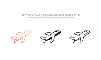 Hajj Flight icon design with white background stock illustration