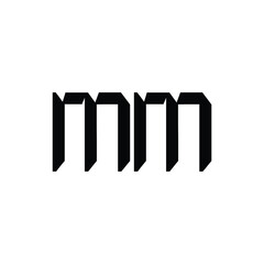 MM monogram logo design letter text name symbol monochrome logotype alphabet character simple logo