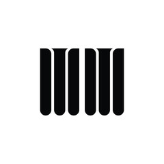 MM monogram logo design letter text name symbol monochrome logotype alphabet character simple logo