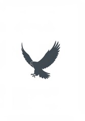 Obraz premium Majestic Eagle in Flight, Soaring Bird of Prey Silhouette