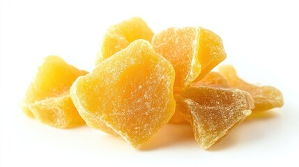 A Close-Up of Delectable Candied Ginger Pieces