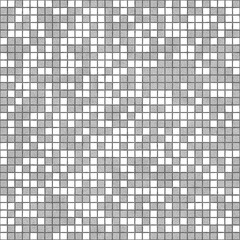 Seamless geometric pattern forming diagonal lines with gray and white square tiles