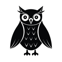 owl on a white background